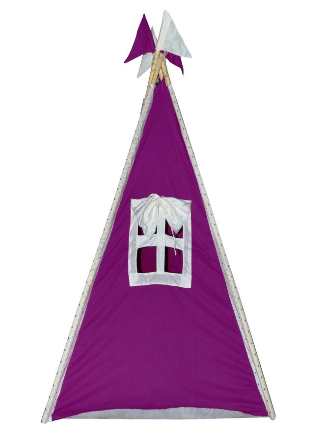 Creative Textiles Play Tent House Outdoor Play Tent House | Dark Purple - Image 4